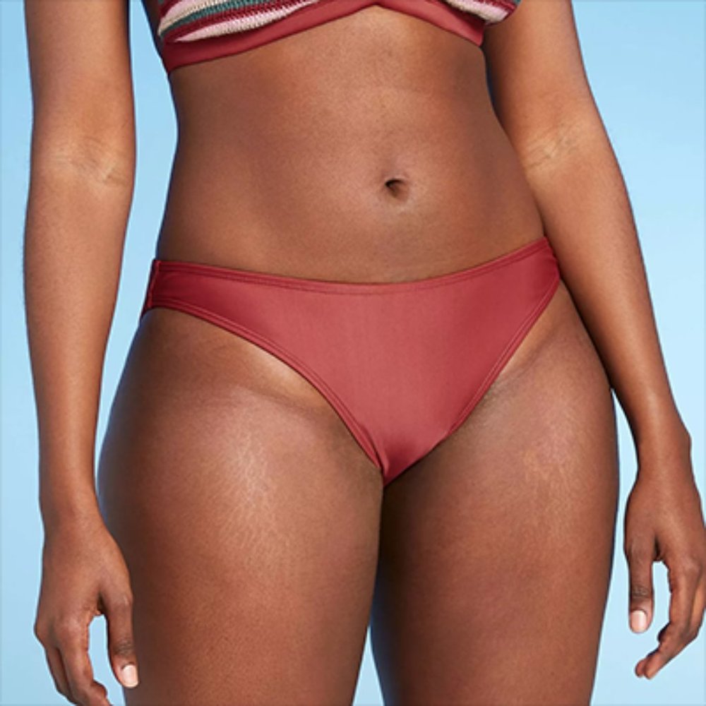 Women's Cheeky Hipster Bikini Bottoms-NWT -XL